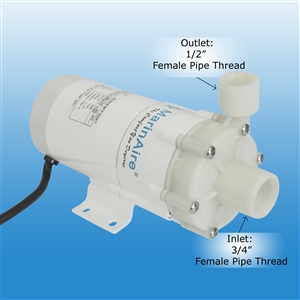 MarinAire circulation pump MAP600KT,  600 GPH, salt water & fresh water 110V